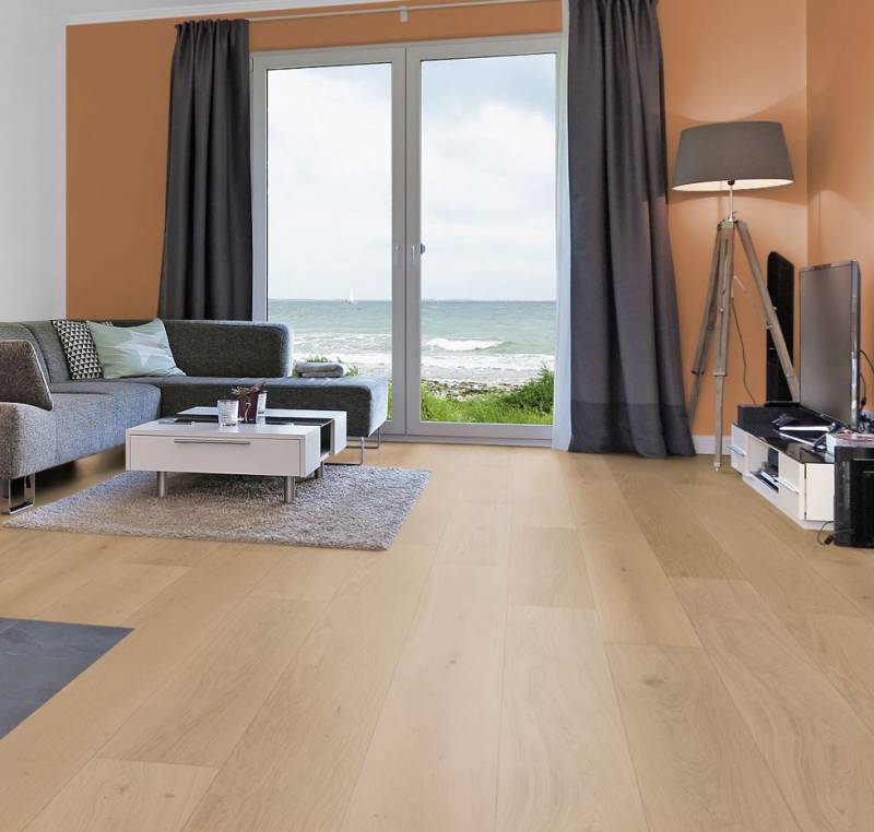 Parquet ARCS Contrecollé en Chêne lames larges 220mm, rustique, brossé Huilé aspect bois brut à Bordeaux