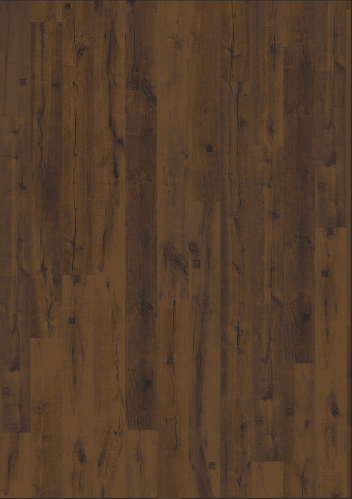 Parquet bois foncé, lames rustiques, texture naturelle avec noeuds et variations de teinte brun foncé.