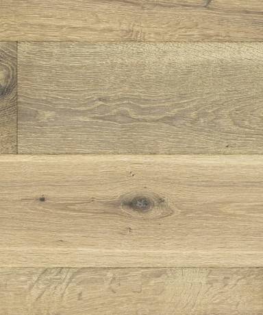 Lames de parquet en chêne clair, texture bois naturelle avec grain visible et noeuds discrets.